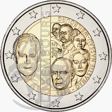 Luxemburgo 2€ Dinastia Nassau-Weilborg